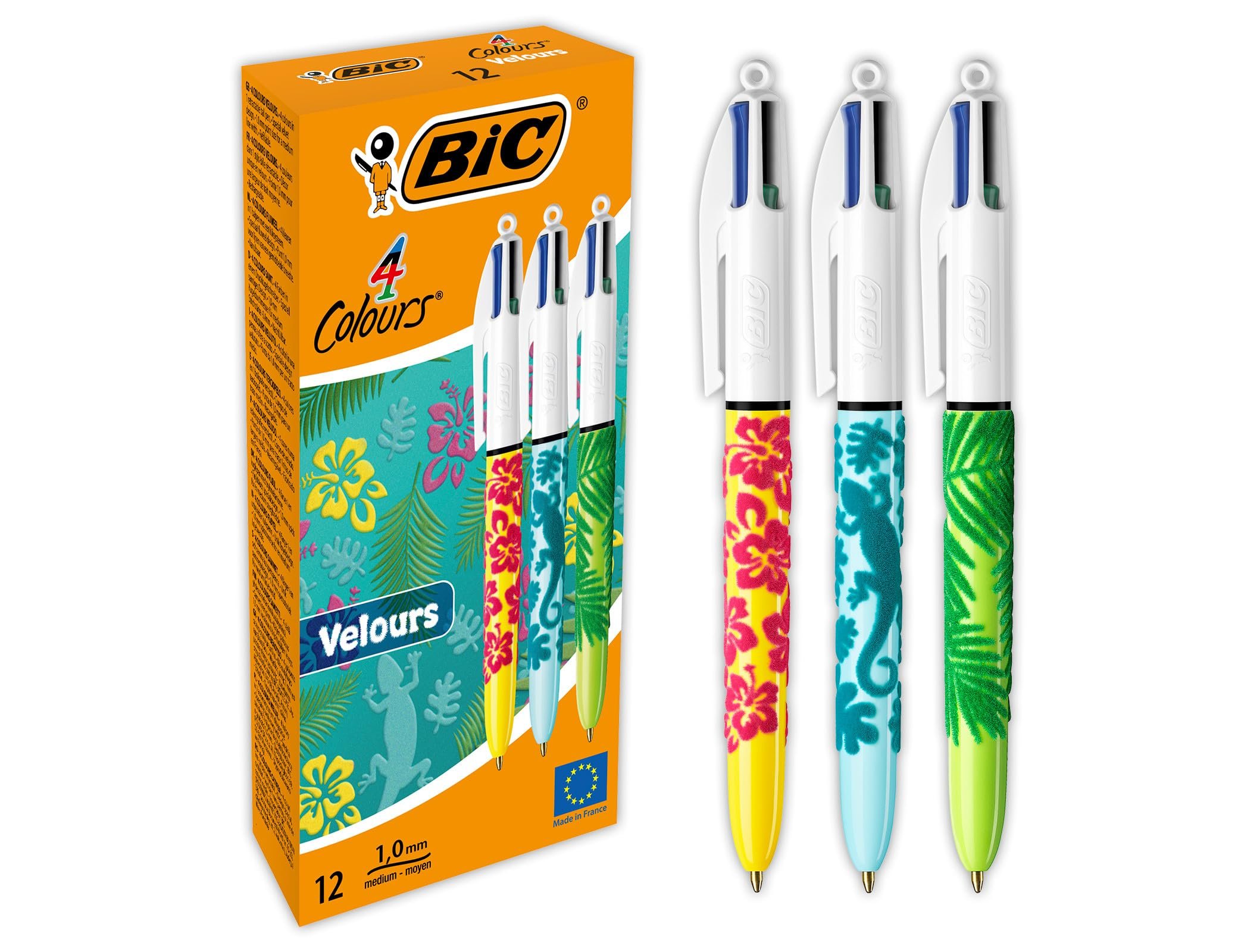 Esferografica bic 4 cores velours expositor de 20 unidades sortidas 230x125x149 mm ( Imagem 3 de 5 ) - Preview