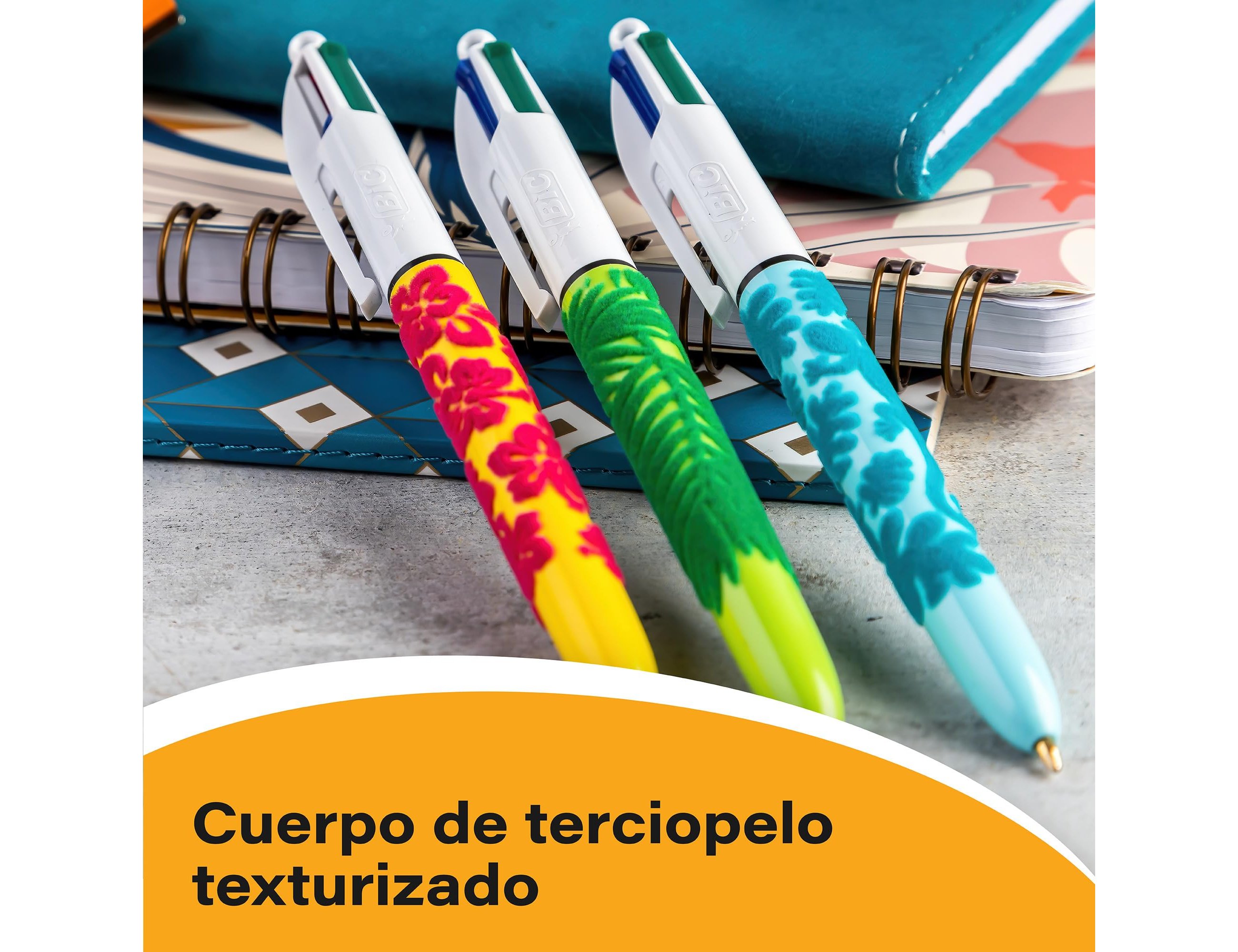 Esferografica bic 4 cores velours expositor de 20 unidades sortidas 230x125x149 mm ( Imagem 5 de 5 ) - Preview