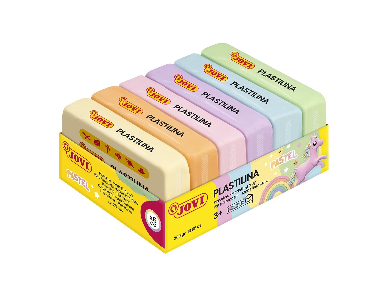 Plasticina Jovi 70 Formato Pequeno Cores Pastel Sortidas Caixa De 6 Unidades 50 g ( Imagem 3 de 7 ) - Preview