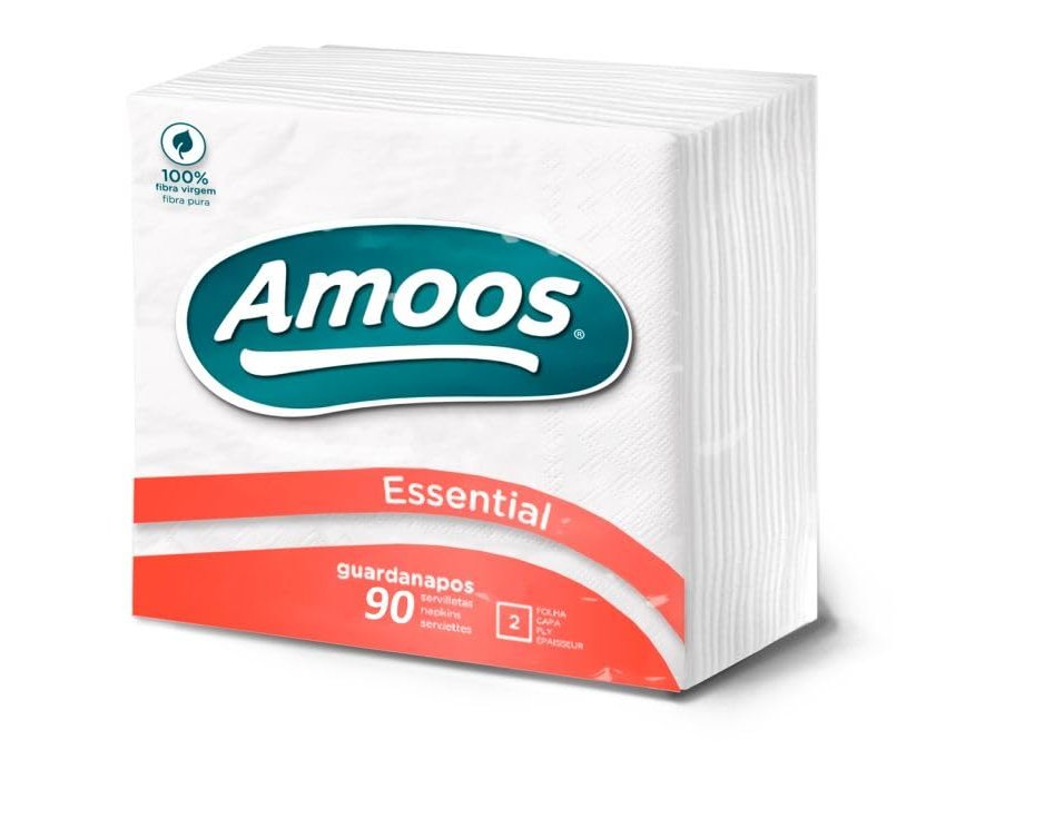 Amoos cellulose napkin, 33x33 cm, 2 sheets, pack of 100 units. ( Imagem 3 de 8 ) - Preview