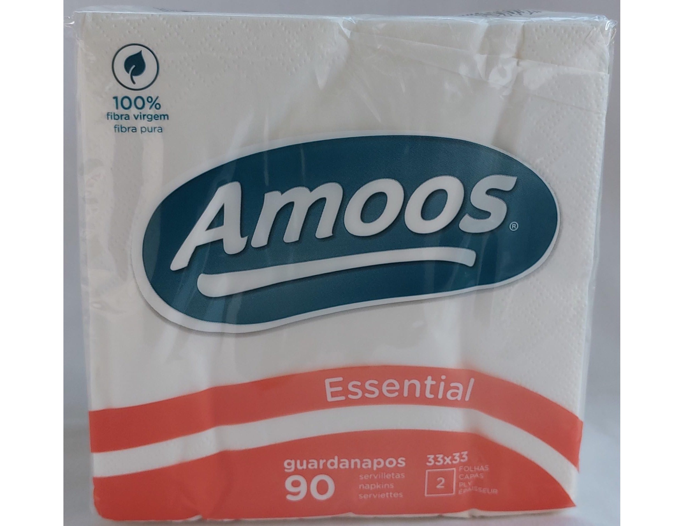 Amoos cellulose napkin, 33x33 cm, 2 sheets, pack of 100 units. ( Imagem 4 de 8 ) - Preview