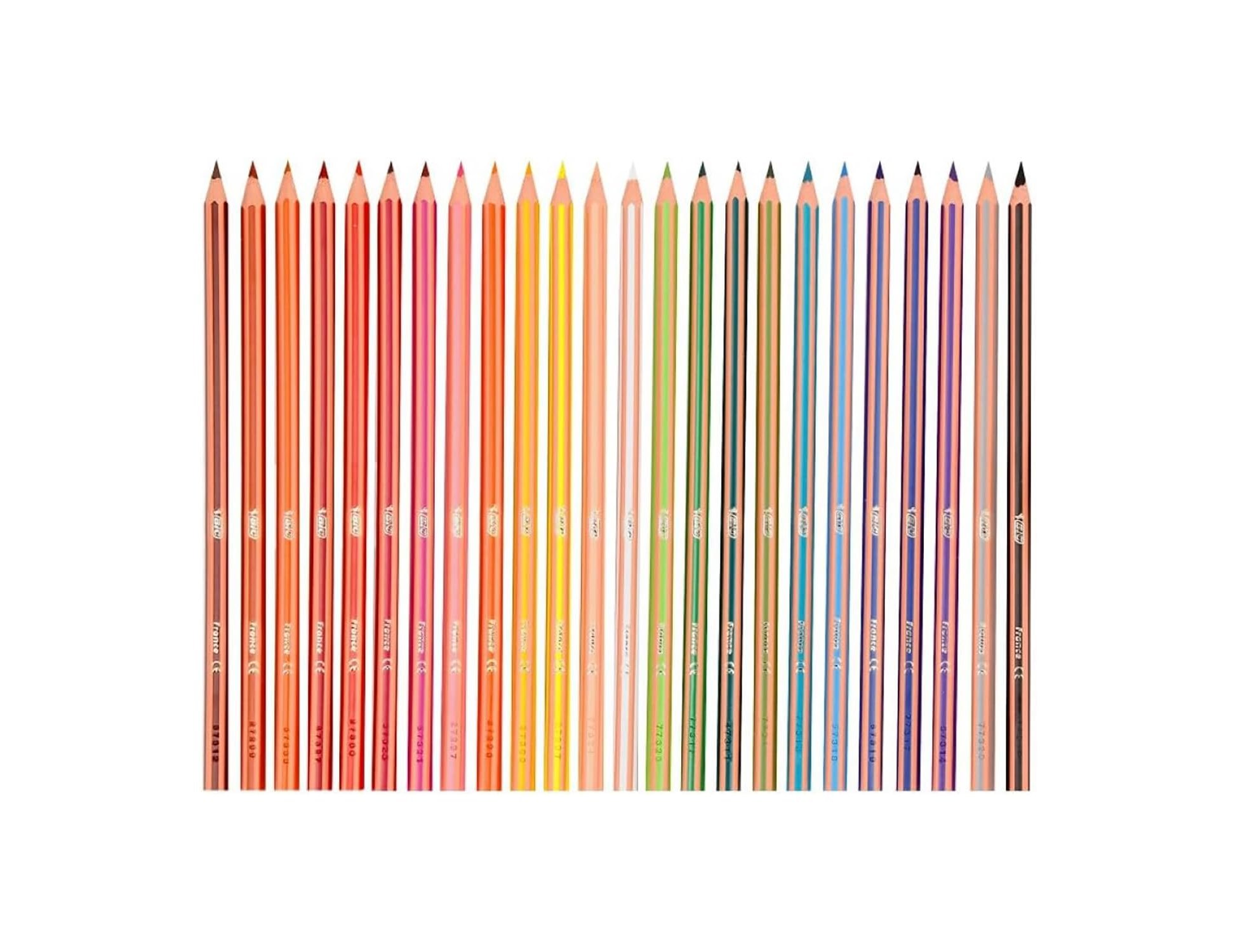 Lápis de Cores Bic Evolution Stripes Caixa de 24 Cores Sortidas ( Imagem 4 de 9 ) - Preview