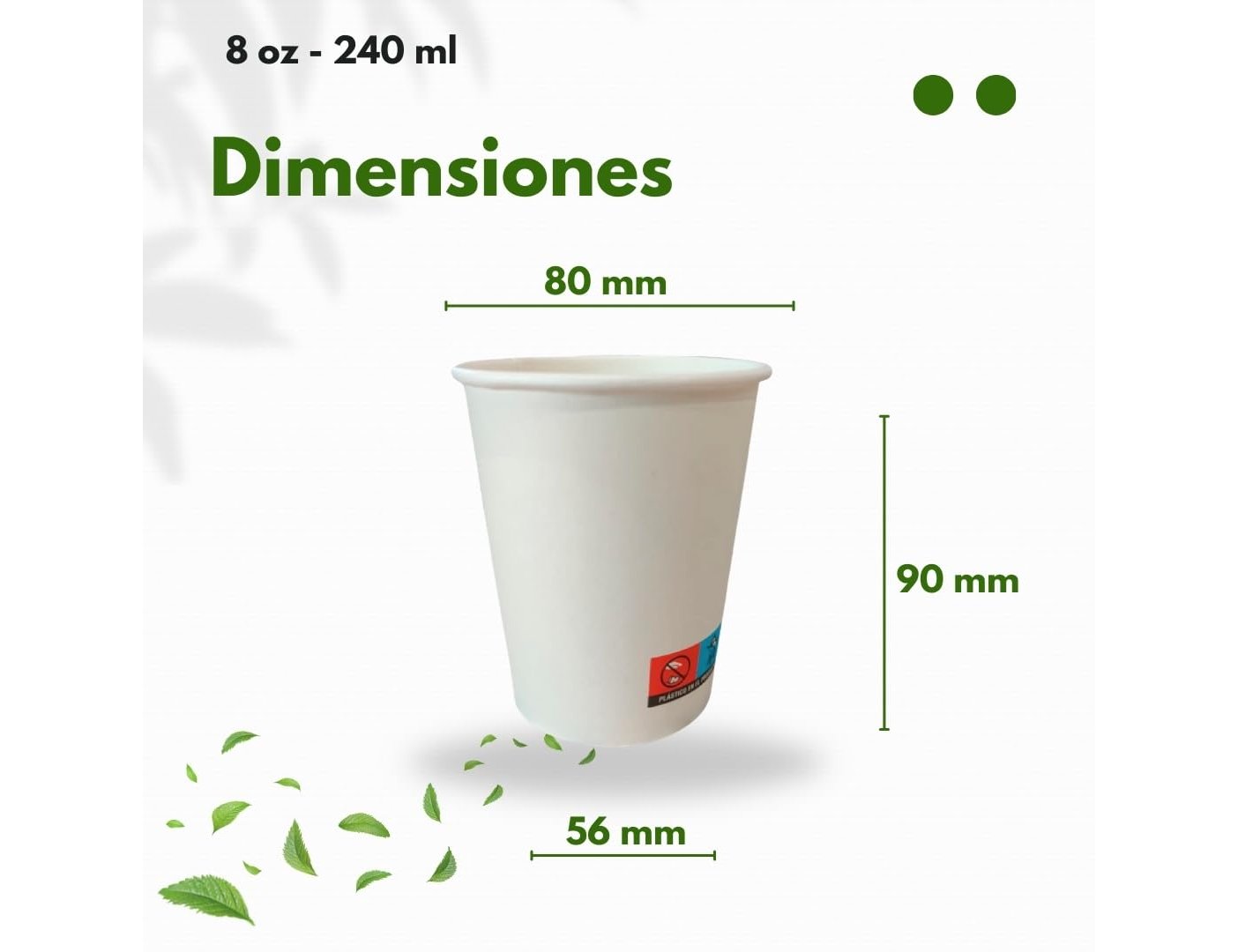 Thermal mug, 240 cc cardboard, pack of 50 units. ( Imagem 4 de 9 ) - Preview