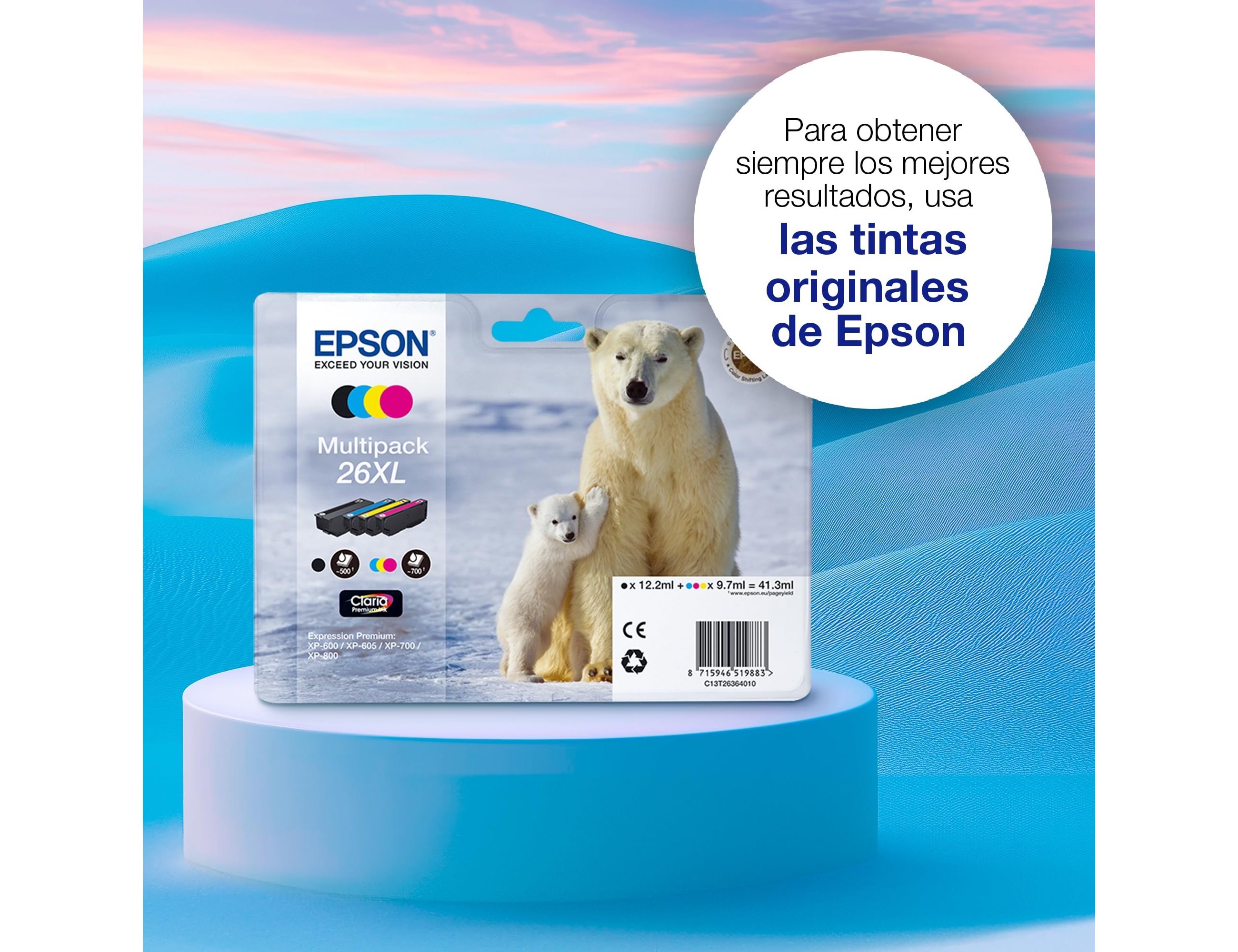 Tinteiro epson 26xl xp-600 / 605 / 700 / 800 preto 700 pag ( Imagem 5 de 9 ) - Preview