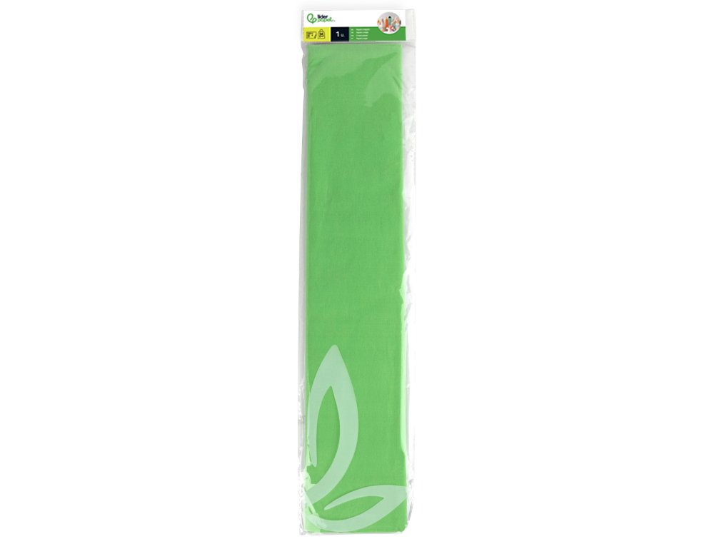Papel crepe em celofane liderpapel 50 cm x 2,5 m verde-claro classico ( Imagem 3 de 7 ) - Preview