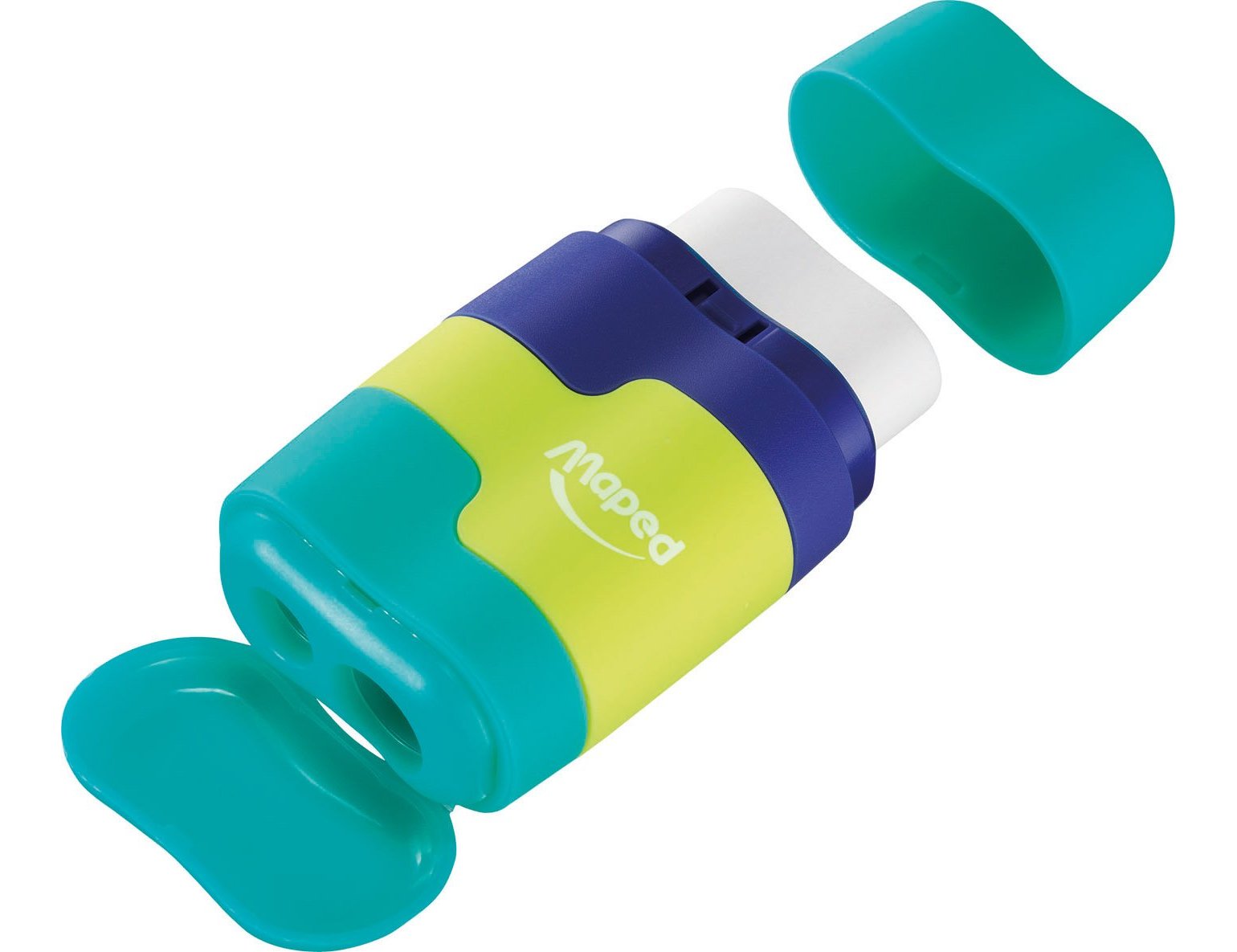 Apara lapis plastico maped loopy totem plastico 1 uso com borracha cores sortidas (24 unidades) ( Imagem 5 de 9 ) - Preview