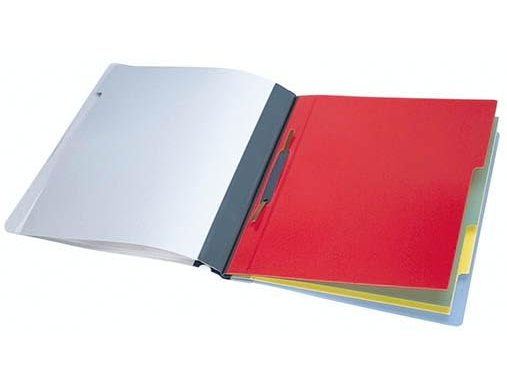 Capas de suspensao durable plastico din a4 com 5 bandas de cores e indice lombada cor azul pack de 5 unidades ( Imagem 4 de 6 ) - Preview