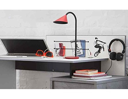 Candeeiro de escritorio unilux sol led 4w braco flexivel abs e metal azul base 14 cm diametro ( Imagem 4 de 8 ) - Preview