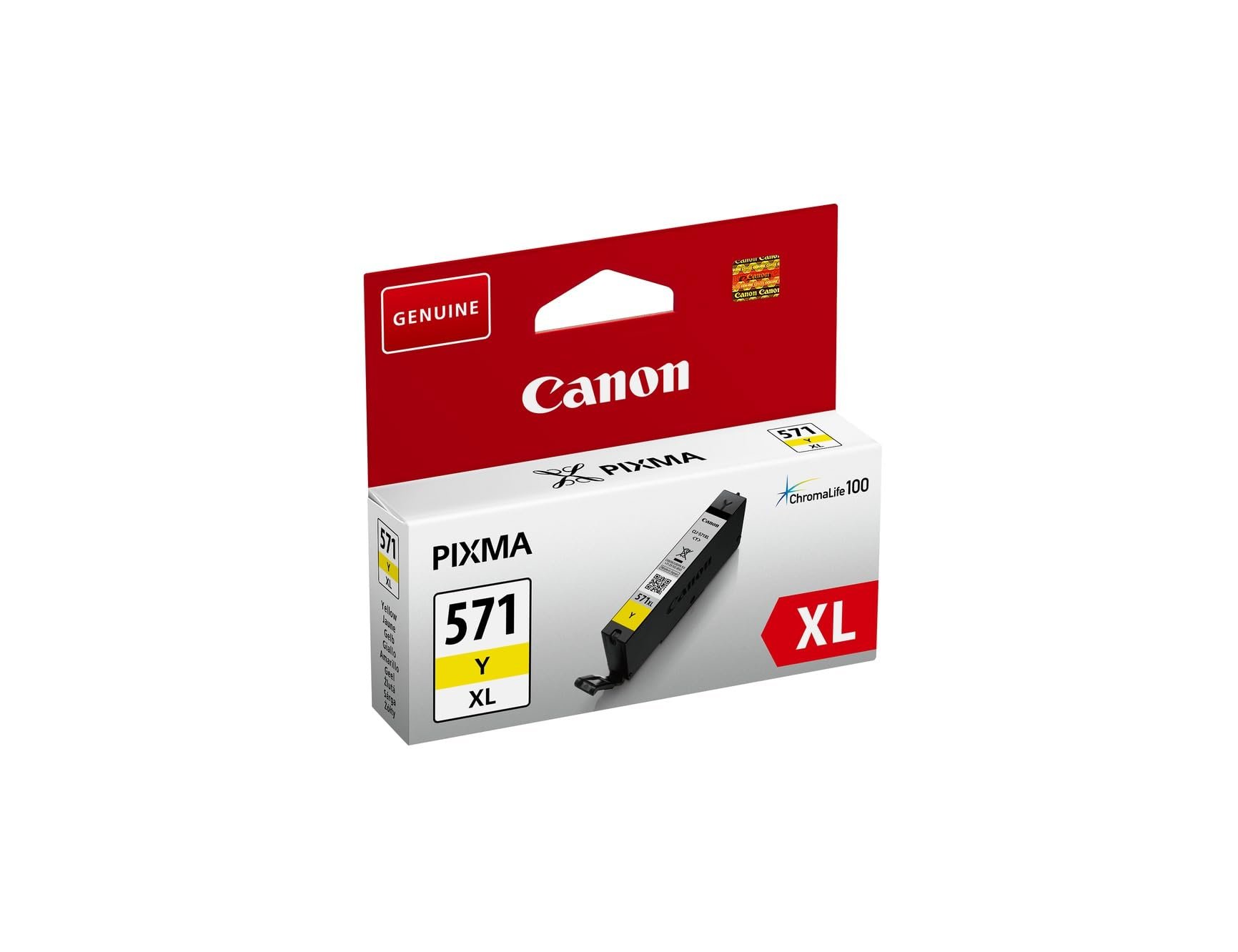 Tinteiro canon cli-571xl amarelo pixma mg6852 / ts6050 / ts 8050 ( Imagem 4 de 4 ) - Preview