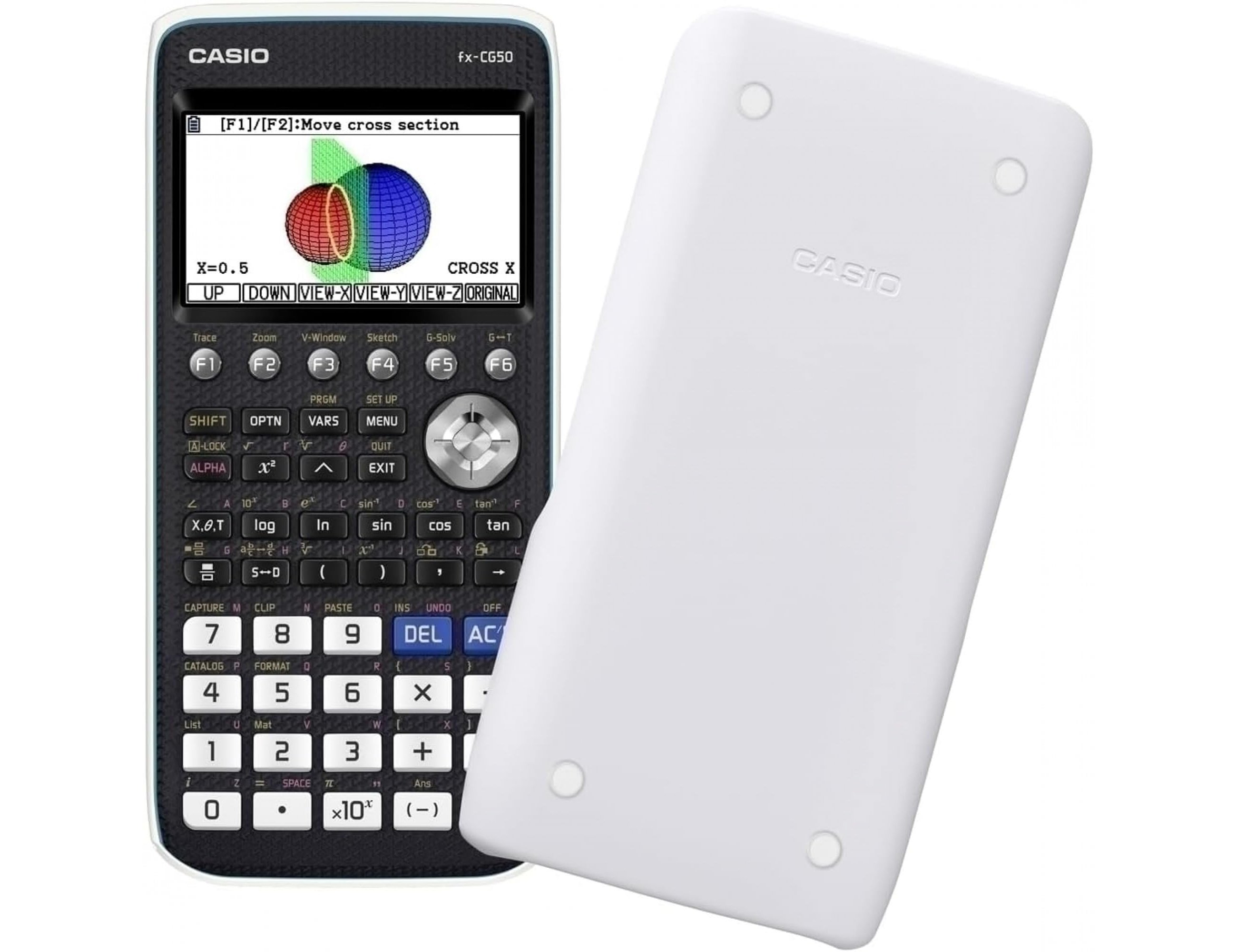 Calculadora Casio FX-CG50 Gráfica 8 Linhas 21 Carateres Visor Cor 3D Memória 16 MB Conexão USB com Capa Preta ( Imagem 3 de 5 ) - Preview