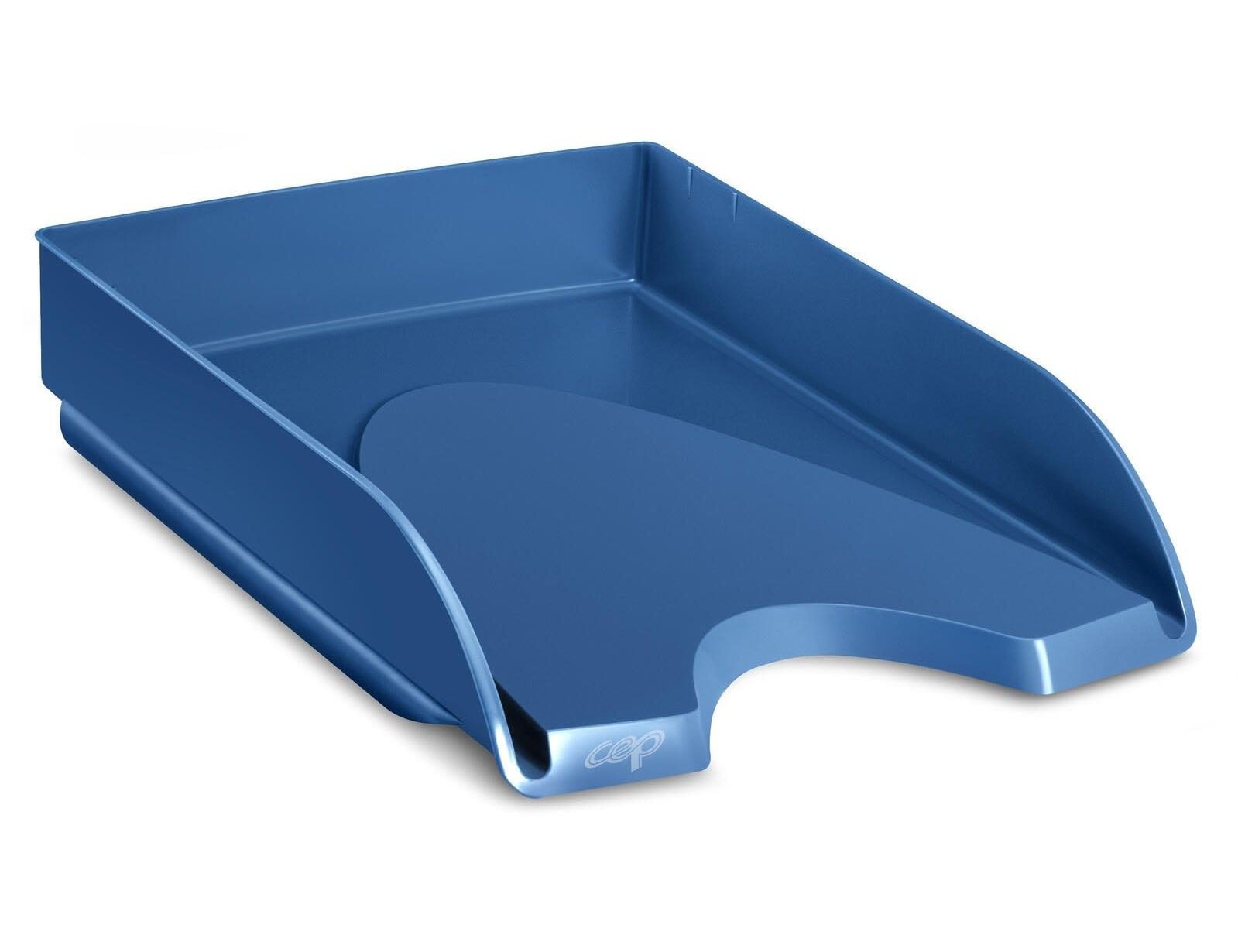 Bandeja de secretaria cep riviera plastico cor azul porcelana 348x257x66 mm ( Imagem 3 de 3 ) - Preview