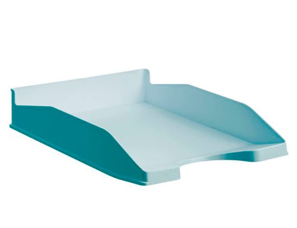 Tabuleiro De Secretaria - Arcivo 2000 - Ecogreen, Plástico 100% Reciclado e Reciclável, Empilhavel - Din. A4 Cor Azul Pastel ( Imagem 4 de 4 ) - Preview