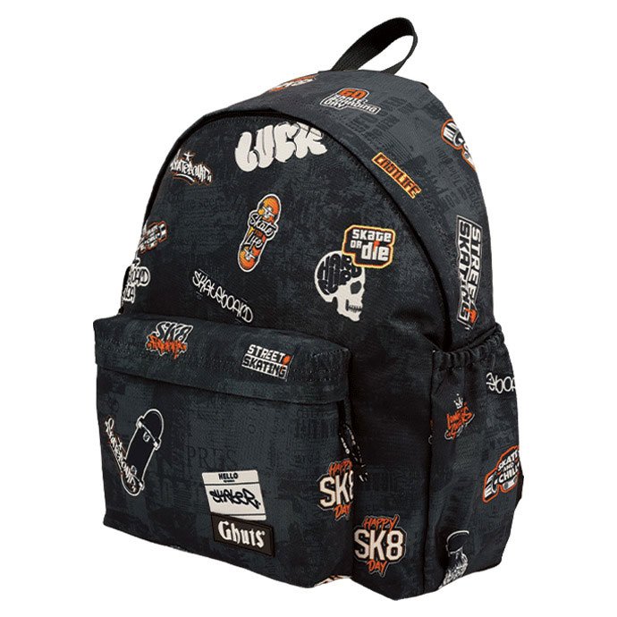 Mochila My Ghuts Pc Sk8 Stickers 32,5x41x14,5cm ( Imagem 2 de 4 ) - Preview