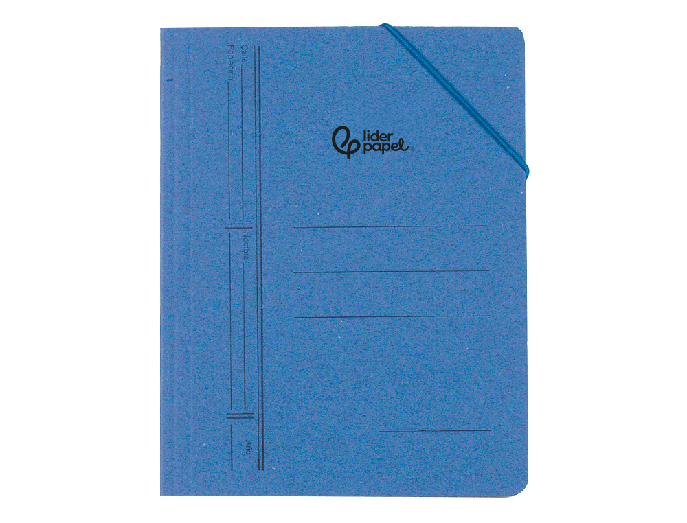 Pasta de elasticos liderpapel quarto, com bolsa azul (10 unidades) ( Imagem 3 de 3 ) - Preview
