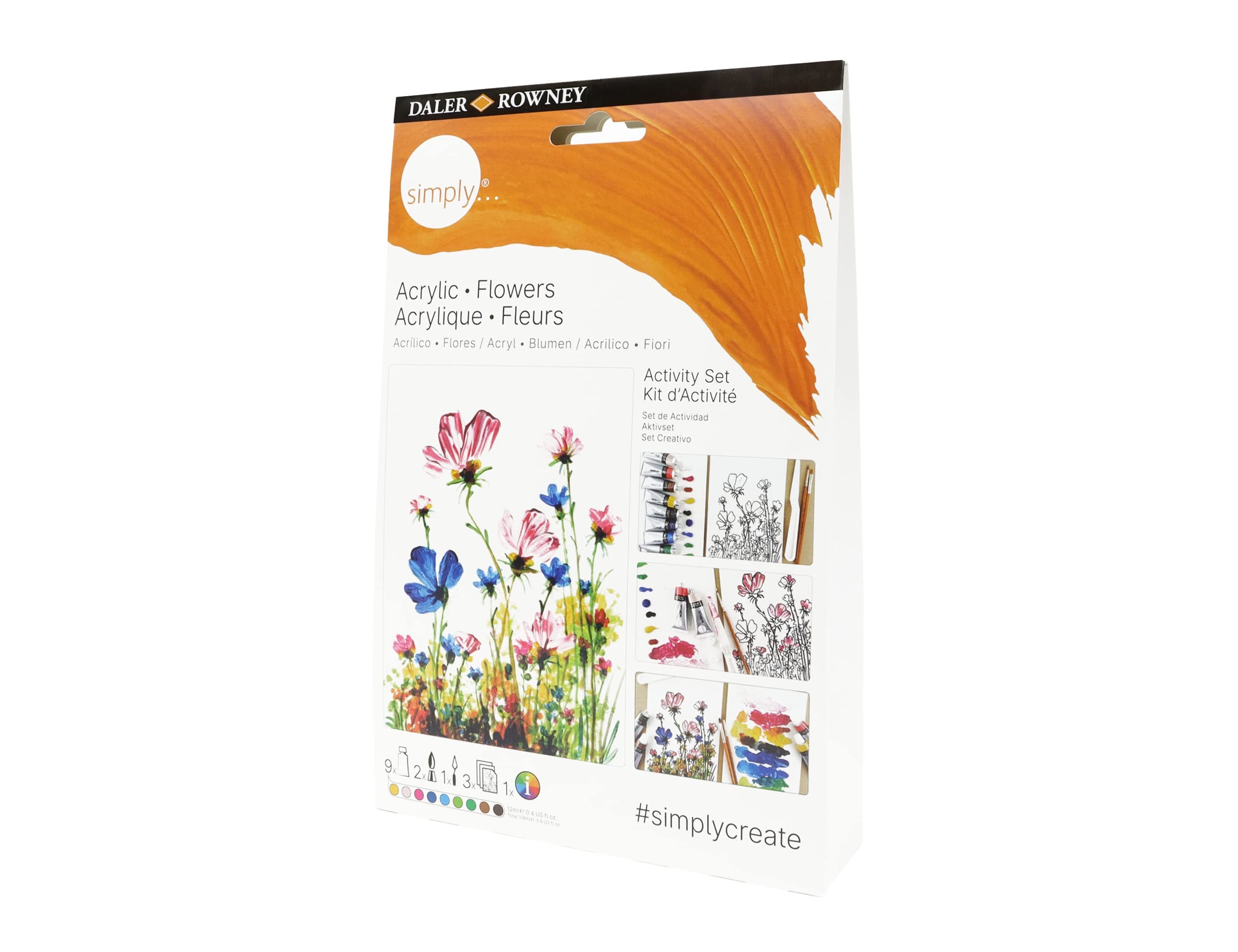 Conjunto Acrílico Simply Activity Daler Rowney D126500112 ( Imagem 3 de 4 ) - Preview