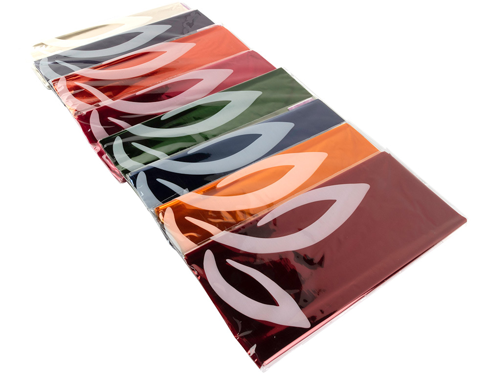 Papel celofane liderpapel 50x70 cm 22gr bolsa de 10 folhas cores sortidas ( Imagem 3 de 12 ) - Preview