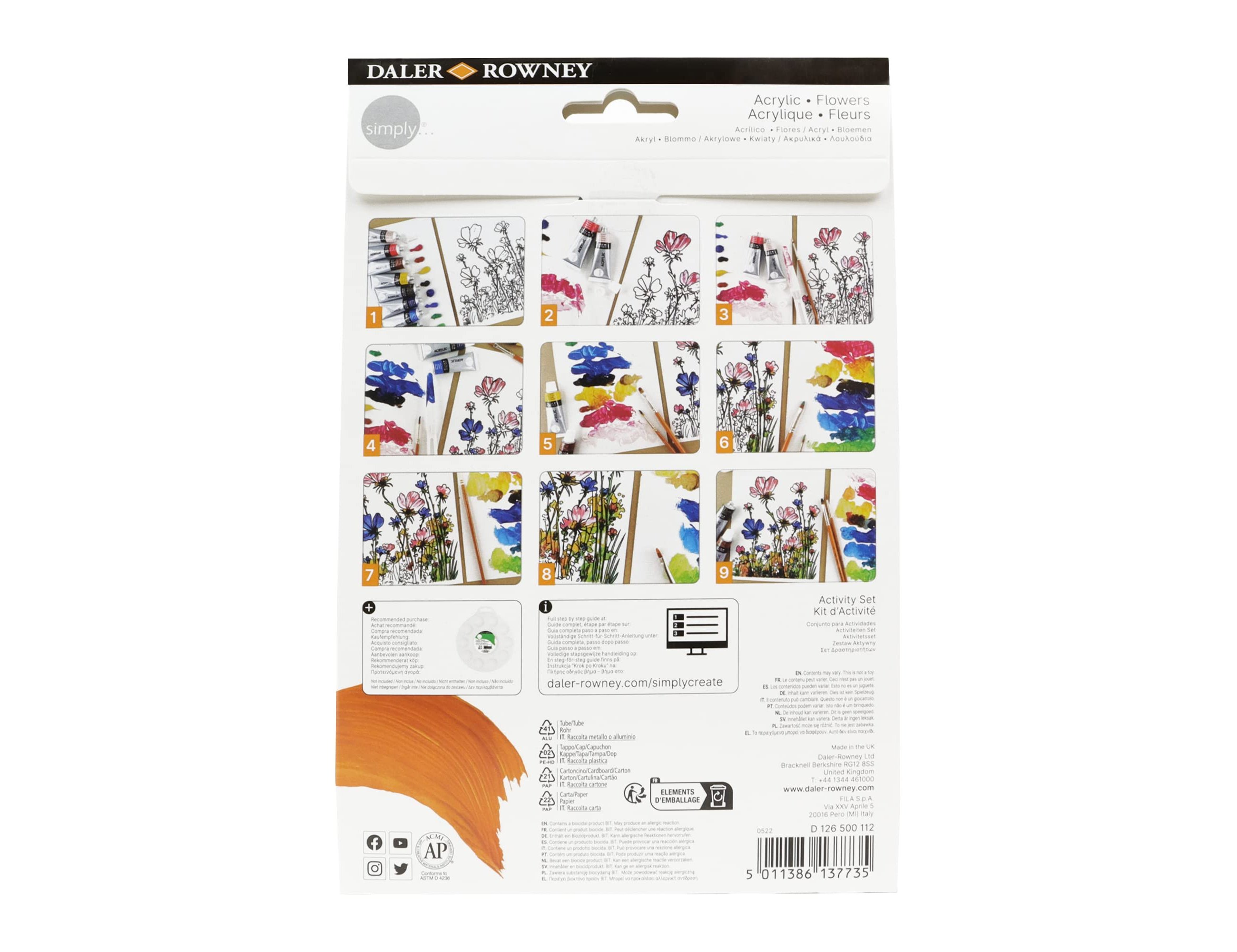Conjunto Acrílico Simply Activity Daler Rowney D126500112 ( Imagem 4 de 4 ) - Preview