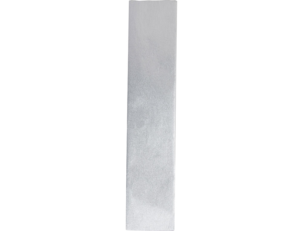 Crepe paper in cellophane, Liderpapel brand, 50 cm x 2.5 m, metallic silver. ( Imagem 5 de 9 ) - Preview
