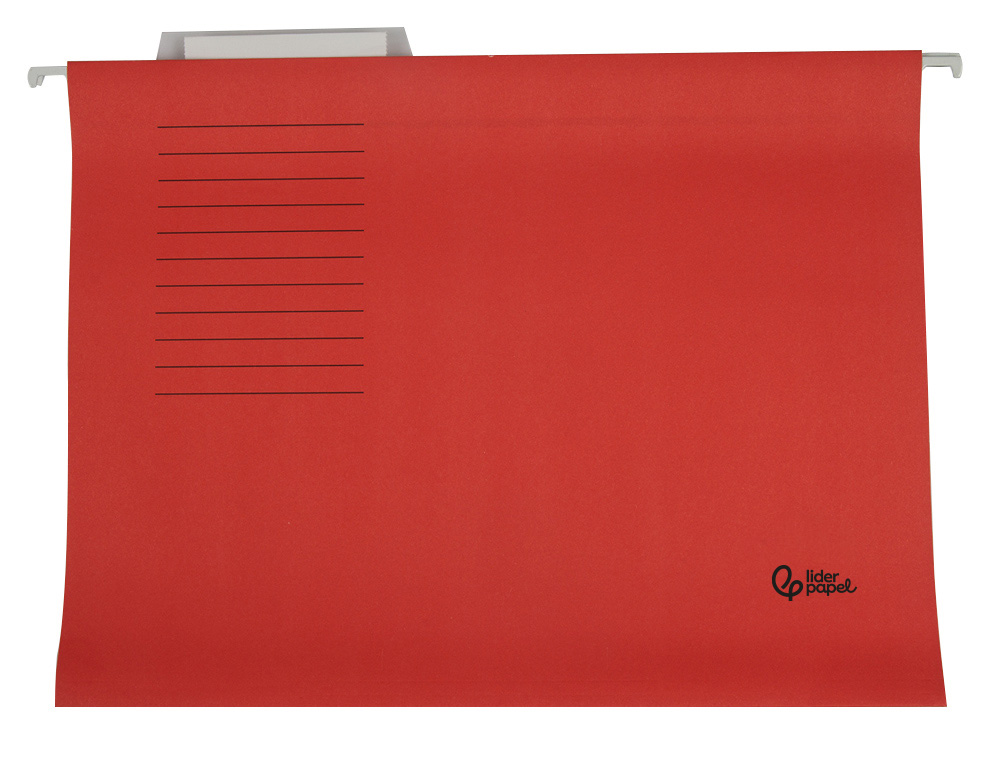 Capas de suspensao liderpapel folio kraft vermelho (10 unidades) ( Imagem 3 de 3 ) - Preview