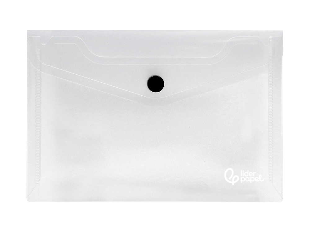 Bolsa porta documentos liderpapel com mola 114x95 mm transparente (12 unidades) ( Imagem 4 de 15 ) - Preview