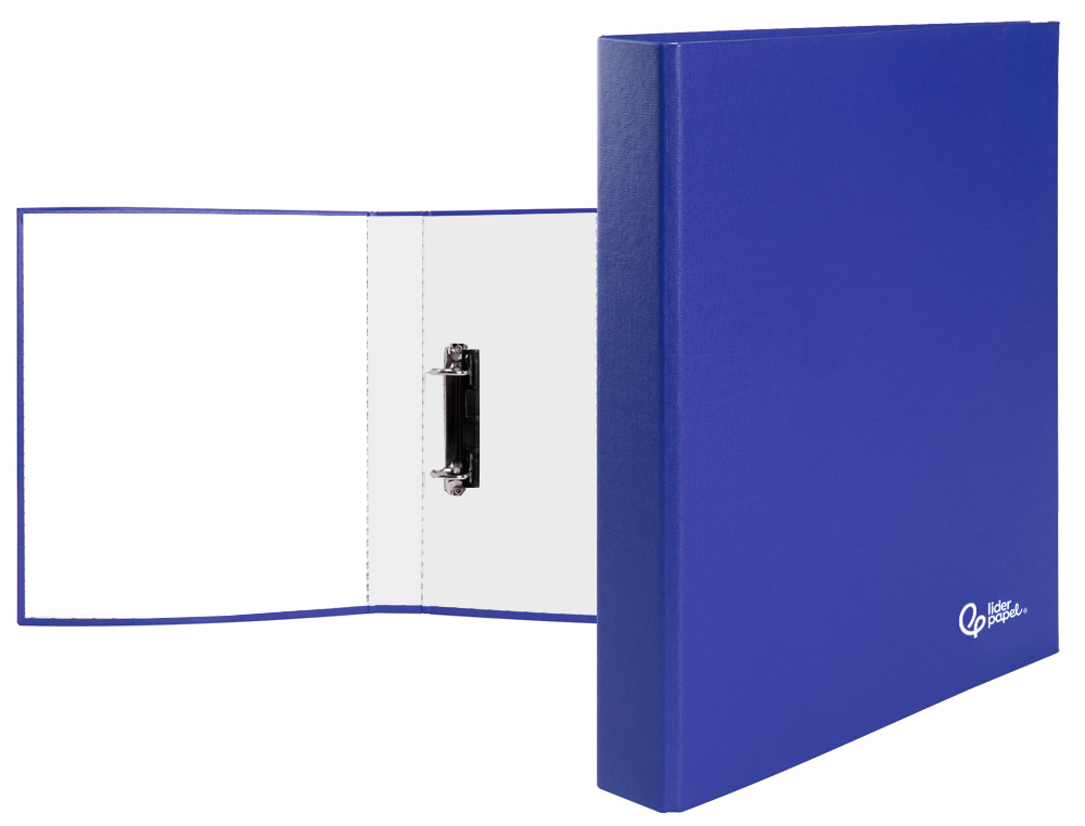 Capa liderpapel de aneis paper coat forro pvc 2 aneis 25 mm azul ( Imagem 3 de 3 ) - Preview