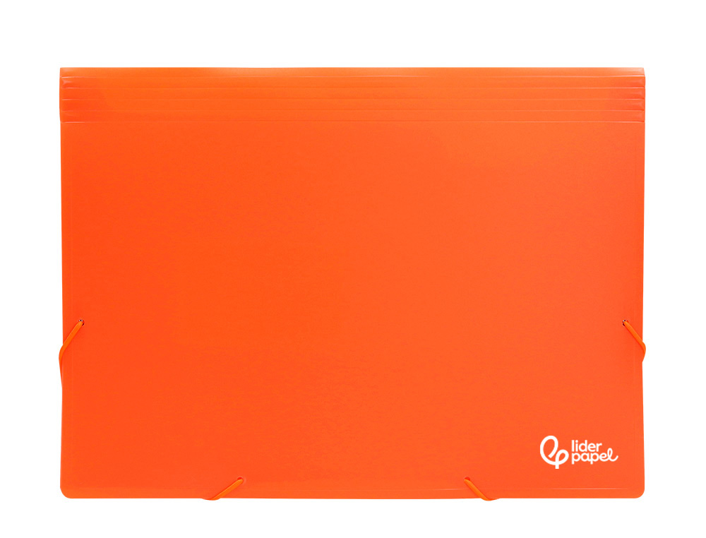 Pasta classificadora com fole liderpapel polipropileno din a4 laranja fluor opaco 13 departamentos ( Imagem 5 de 15 ) - Preview