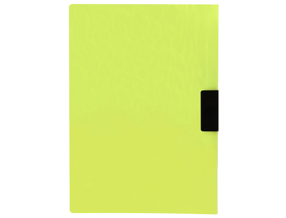 Bolsa dossier liderpapel com clip lateral din a4 amarelo fluor opaco 30 folhas ( Imagem 4 de 11 ) - Preview