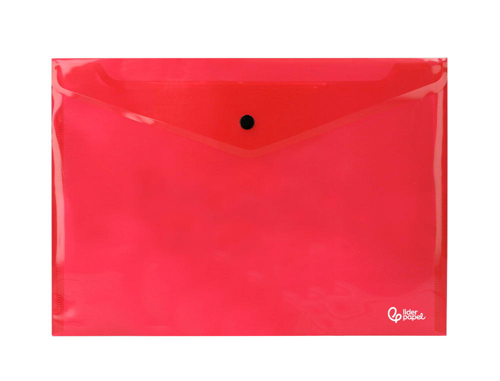 Bolsa porta documentos liderpapel com mola din a4 vermelho (12 unidades) ( Imagem 4 de 11 ) - Preview