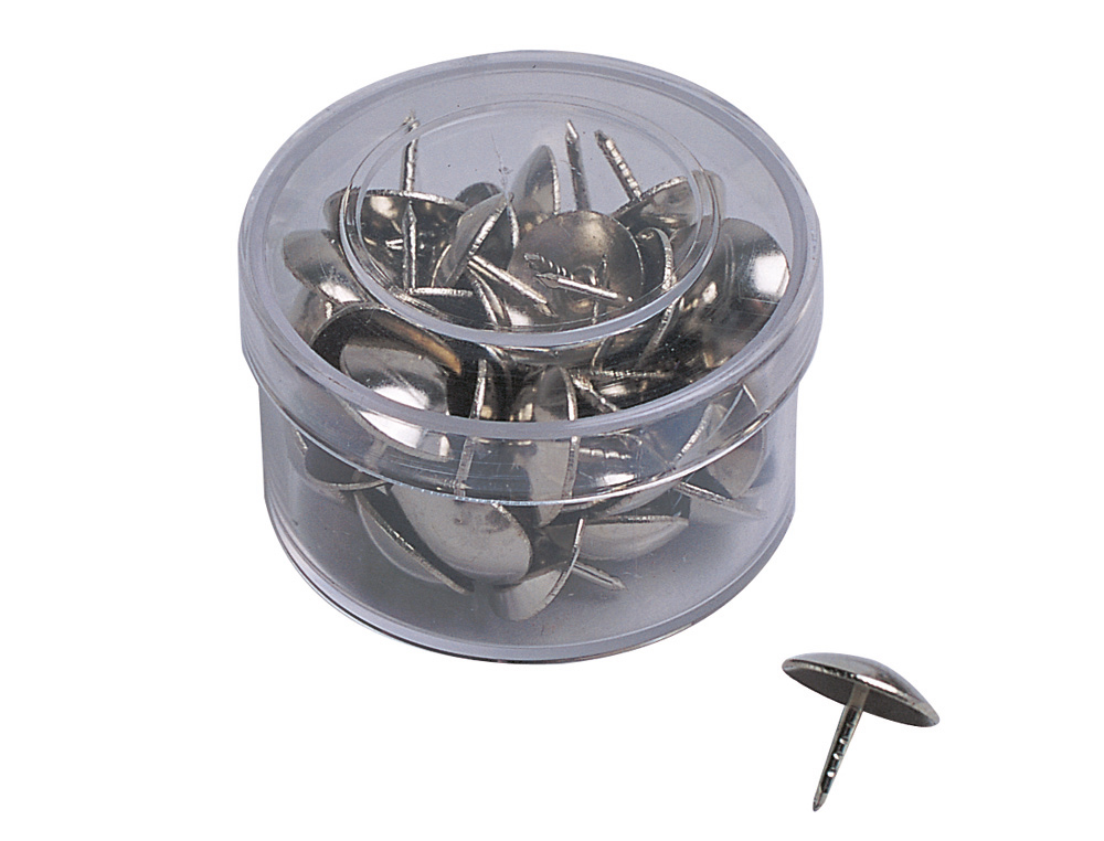 Nickel-plated American thumbtacks - box of 100 ( Imagem 4 de 19 ) - Preview