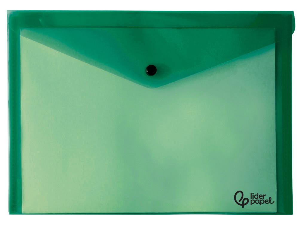 Bolsa Porta Documentos Liderpapel C/Mola - Din A5 - Verde (12 Unidades) ( Imagem 4 de 10 ) - Preview