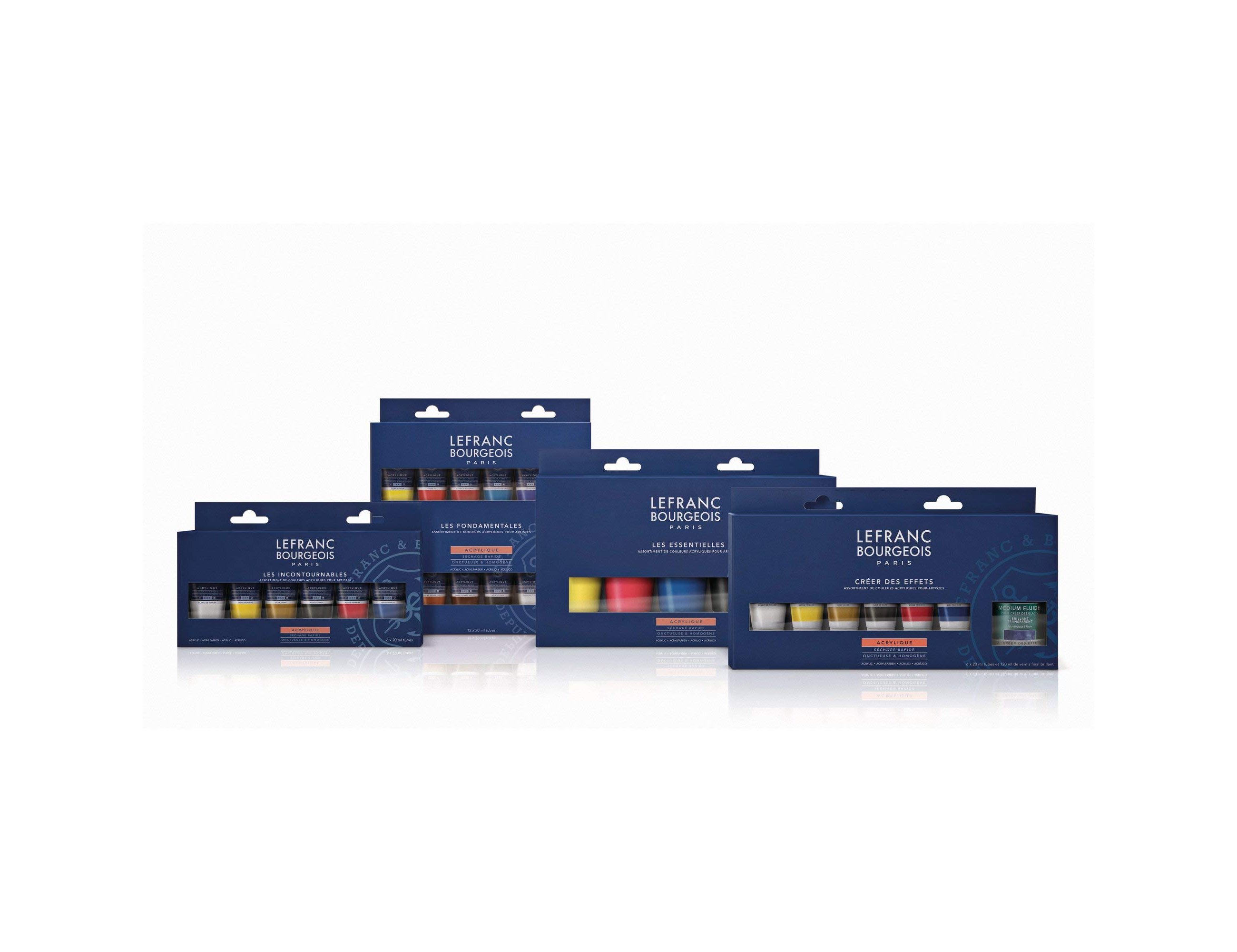 Pintura acrilica l&b frasco de 80 ml caixa de 5 unidades cores sortidas ( Imagem 4 de 4 ) - Preview