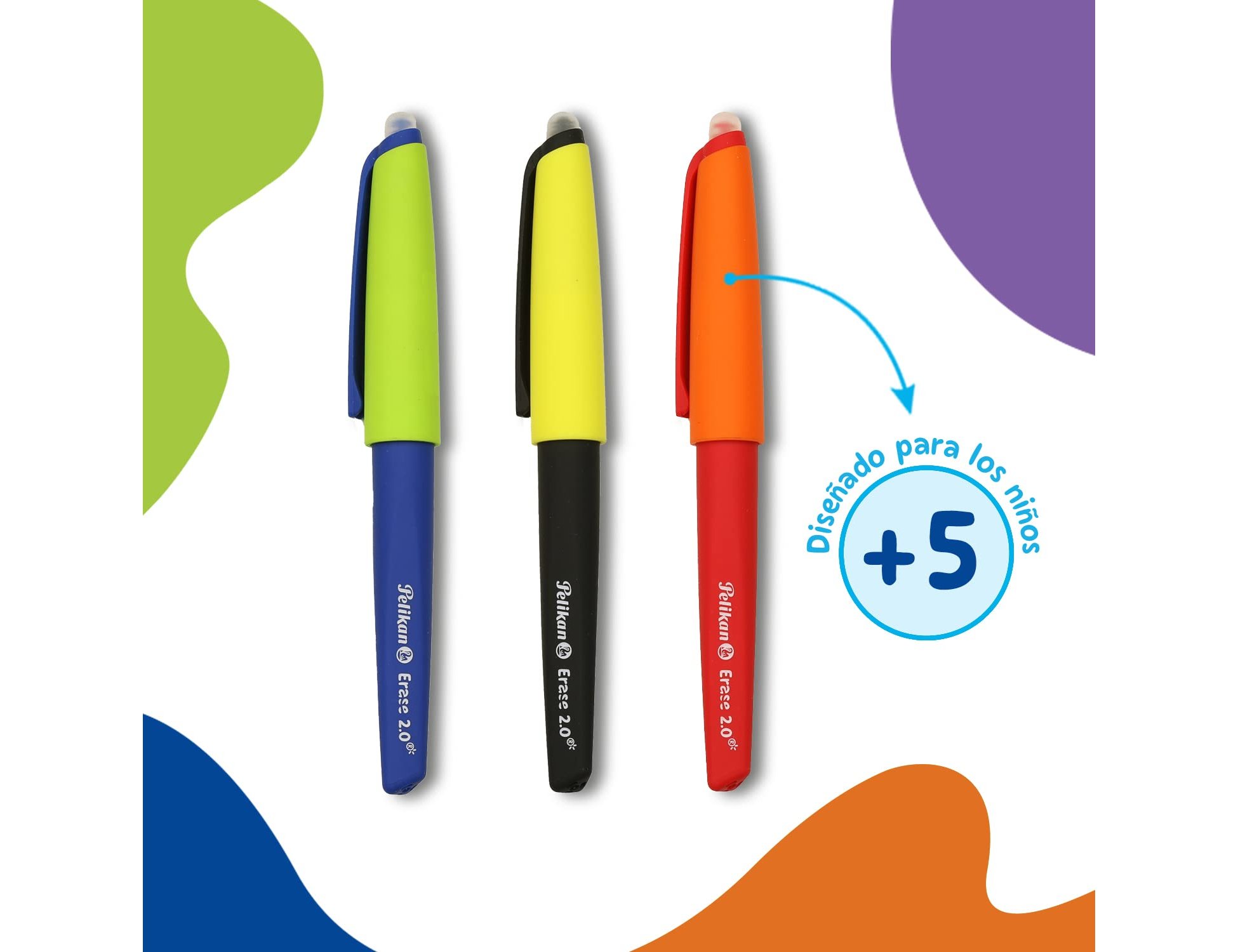 Recarga roller pelikan erase 2.0 cor vermelho blister de 2 unidades ( Imagem 3 de 5 ) - Preview