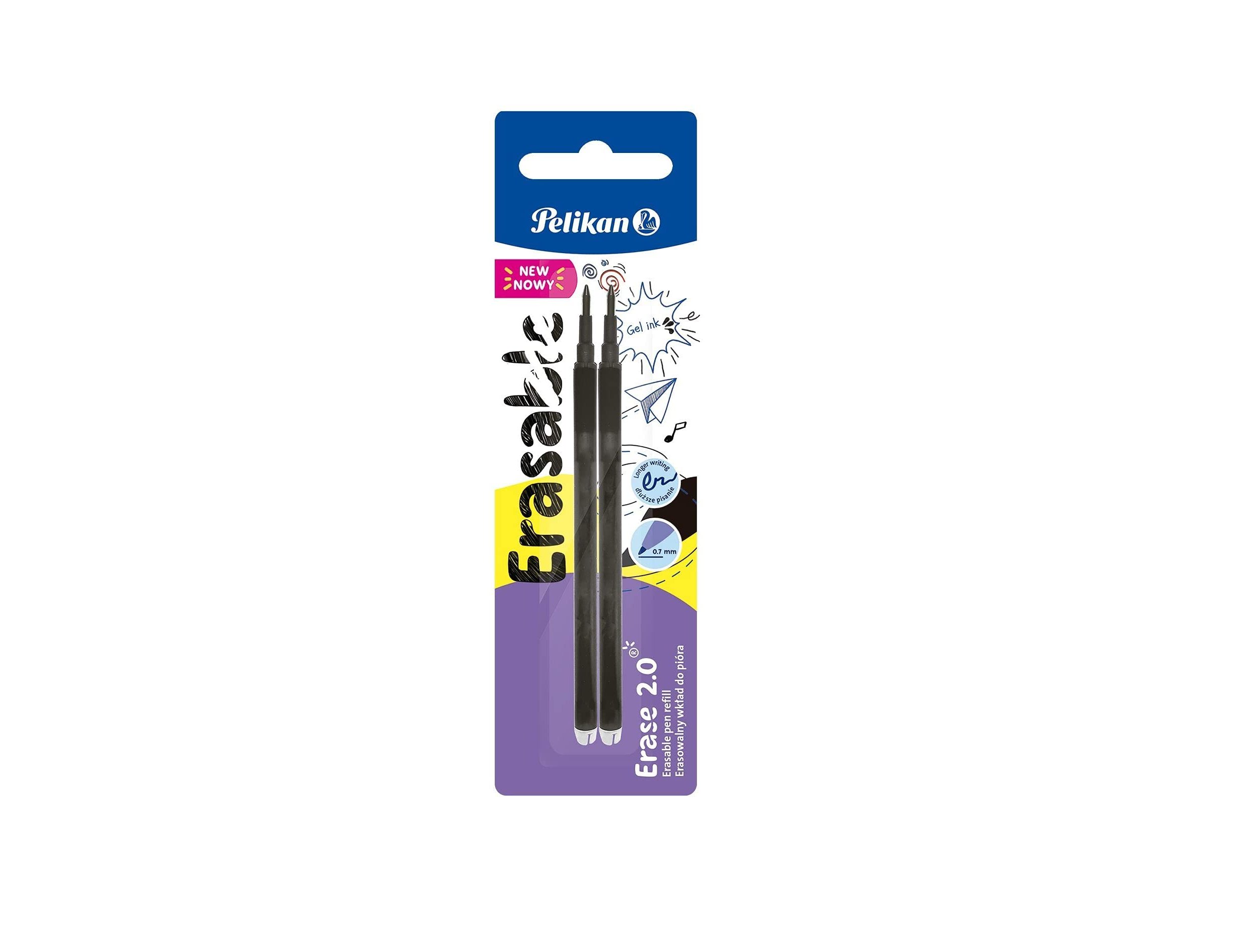 Recarga roller pelikan erase 2.0 cor preto blister de 2 unidades ( Imagem 3 de 6 ) - Preview