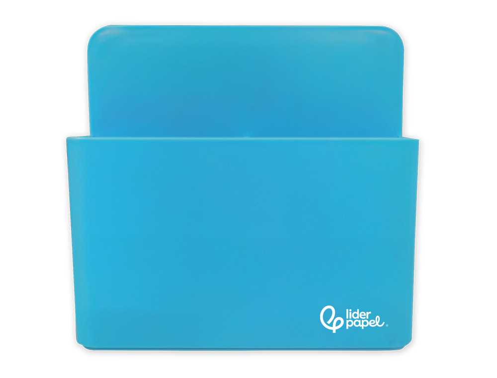 Porta lapis liderpapel plastico magnetico cor azul 125x75x40 mm ( Imagem 3 de 11 ) - Preview