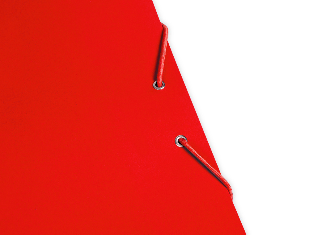 Pasta liderpapel com elasticos folio 3 abas cartao plastificado vermelho ( Imagem 5 de 16 ) - Preview