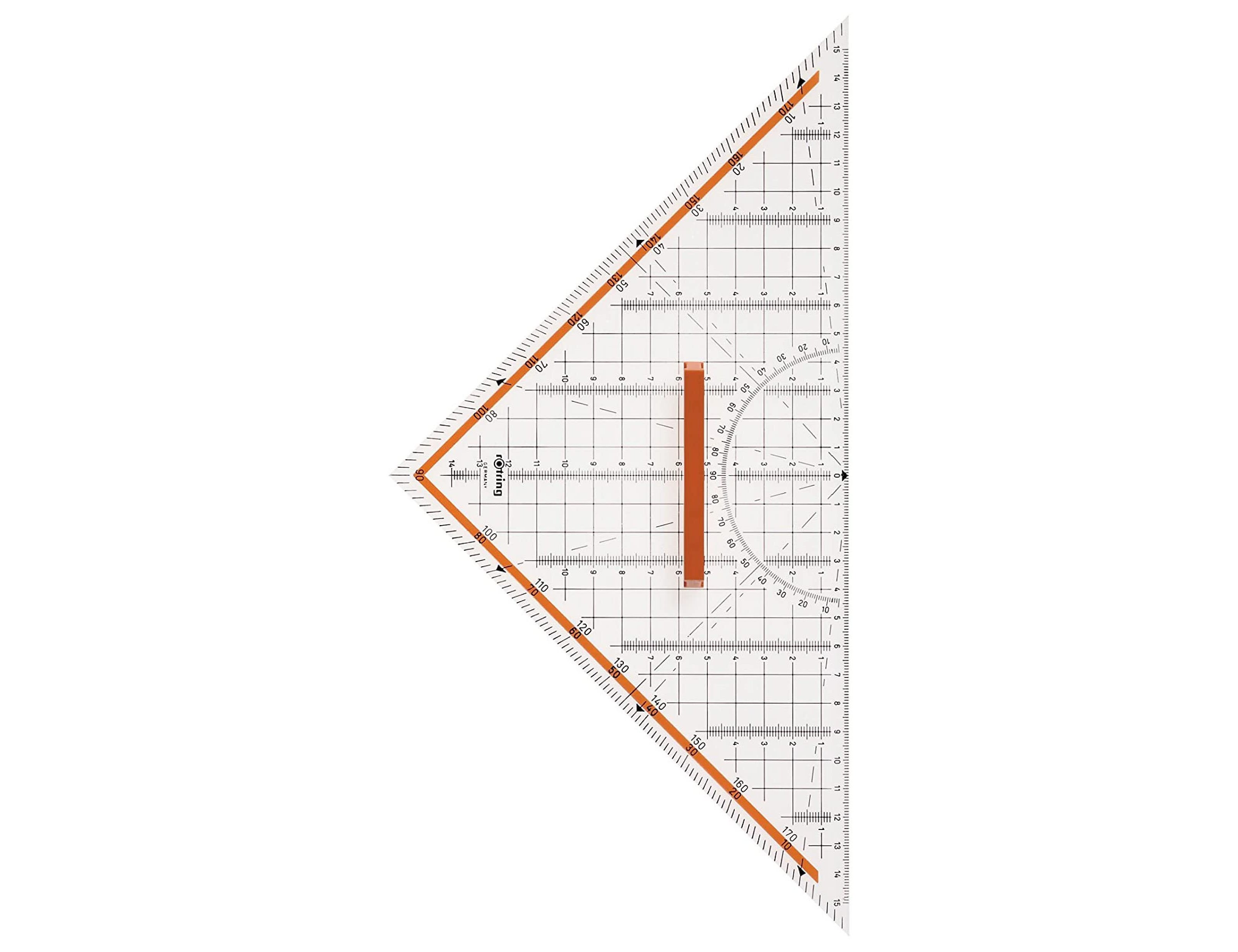 ROTRING - ESQUADRO GEOMETRIA 32cm C/ PEGA ( Imagem 4 de 4 ) - Preview