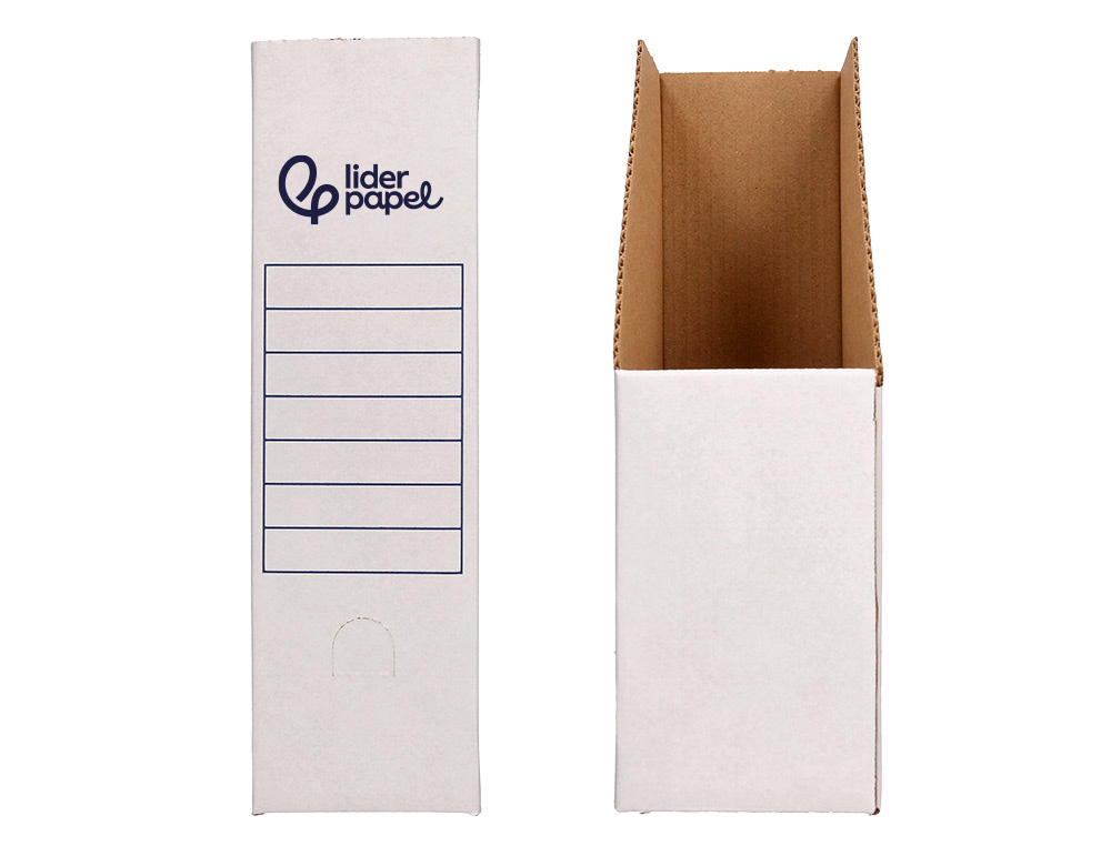 Porta revistas liderpapel cartao com oculo na lombada branco 256x100x335 mm ( Imagem 5 de 13 ) - Preview