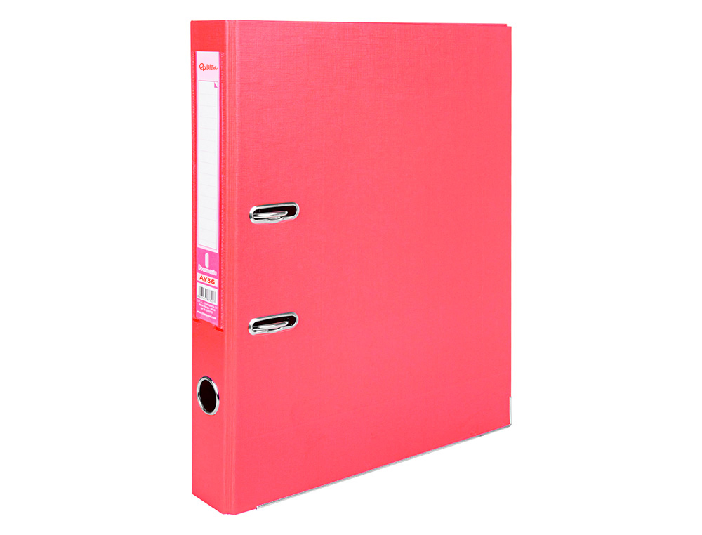 Pasta de arquivo de alavanca liderpapel documenta pvc folio lombada 52 mm vermelho ( Imagem 4 de 20 ) - Preview