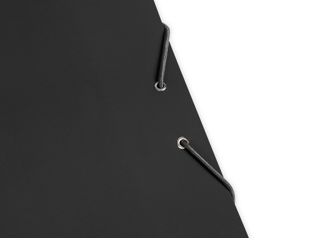 Pasta liderpapel de elasticos folio 3 abas cartao plastificado cor preto ( Imagem 5 de 16 ) - Preview