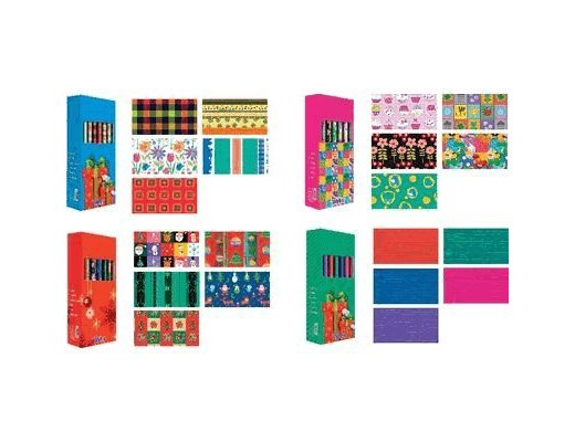 Papel fantasia basika infantil rolo de 70 x 200 cm modelos sortidos (50 unidades) ( Imagem 3 de 3 ) - Preview