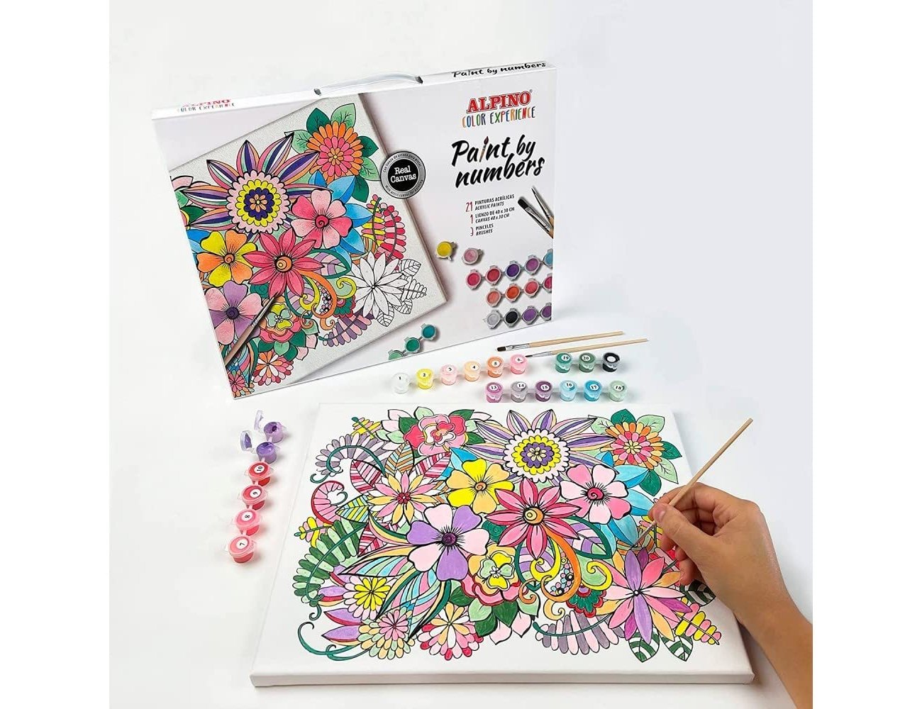Conjunto de pintura alpino color experience pinta por numeros ( Imagem 4 de 4 ) - Preview