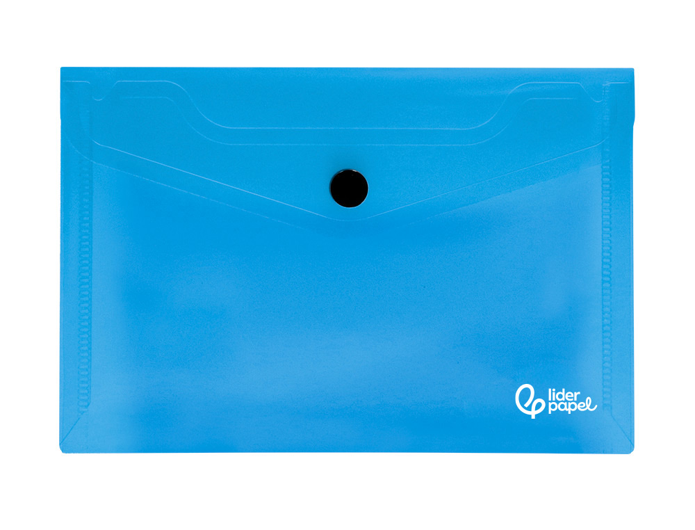 Bolsa porta documentos liderpapel com mola 114x95 mm azul (12 unidades) ( Imagem 4 de 15 ) - Preview