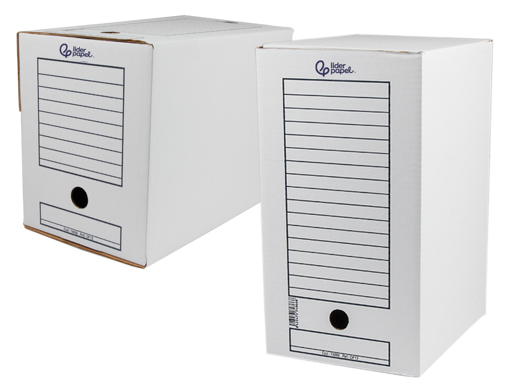 Caixa para arquivo definitivo liderpapel 367x251x200 mm (50 unidades) ( Imagem 3 de 8 ) - Preview