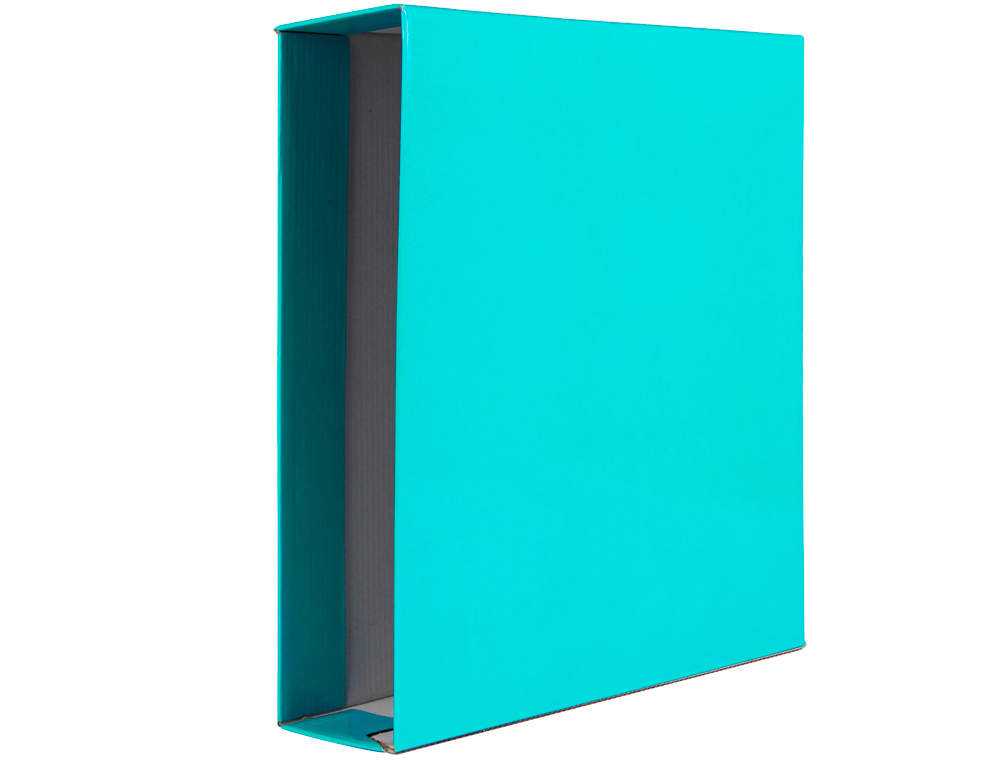 Caixa para pasta de arquivo de alavanca liderpapel documenta cartao din a4 lombada 75 mm verde claro ( Imagem 4 de 7 ) - Preview