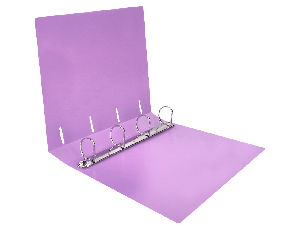 Mixed 4-ring binder, Liderpaper, 40 mm polypropylene, DIN A4, lavender opaque ( Imagem 5 de 24 ) - Preview