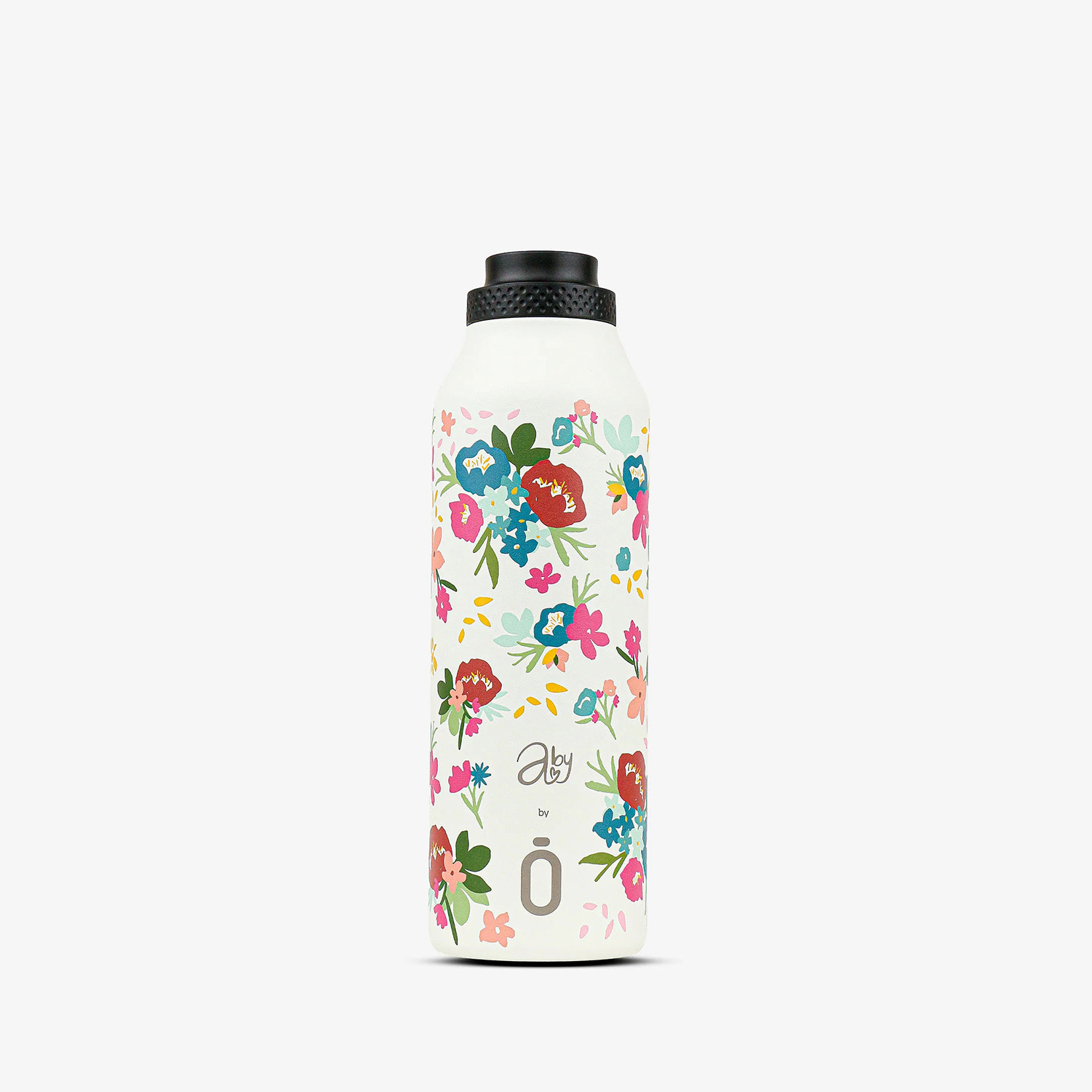 Garrafa térmica Runbott Mii Abigail Morales 600ml Bouquet Cream ( Imagem 2 de 4 ) - Preview