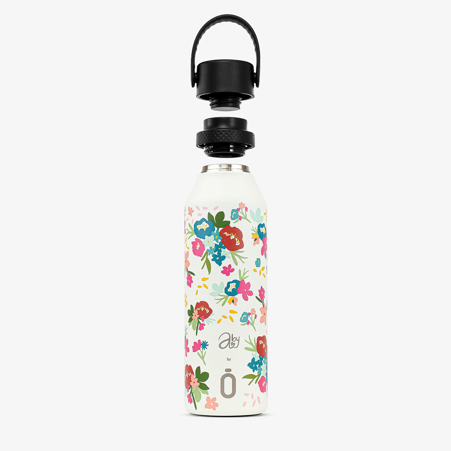 Garrafa térmica Runbott Mii Abigail Morales 600ml Bouquet Cream ( Imagem 3 de 4 ) - Preview