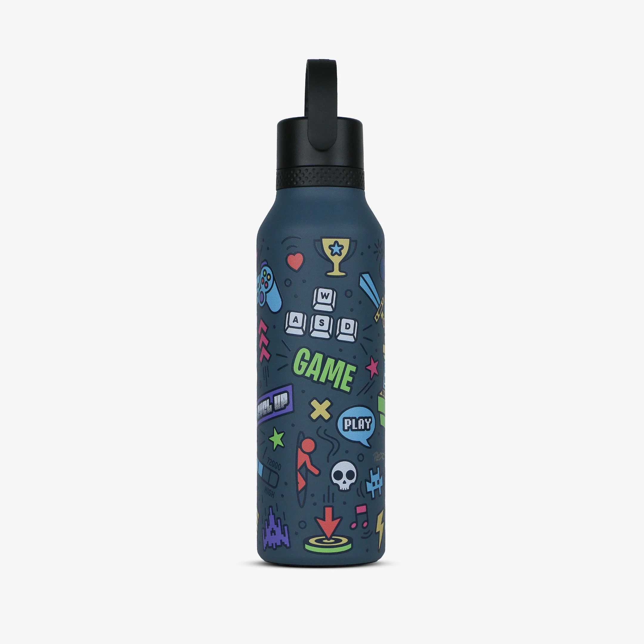 Garrafa térmica Runbott Mii Pedro Baigorria 600 ml Retro Gamer Ocean ( Imagem 4 de 4 ) - Preview