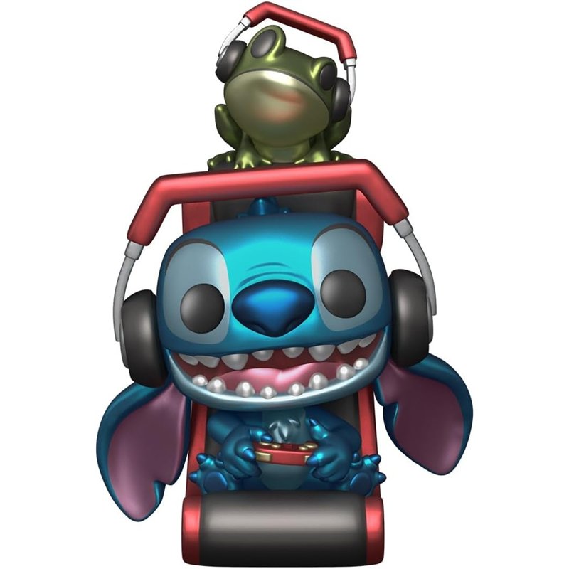 Funko POP! Disney Plus: Lilo & Stitch - Gamer Stitch Metallic 1564 ( Imagem 2 de 2 ) - Preview