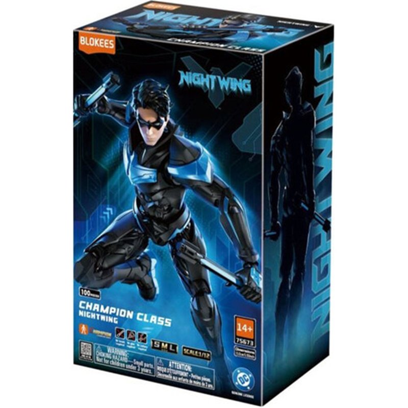 Figura Blokees Champion Class: DC - Nightwing ( Imagem 2 de 2 ) - Preview